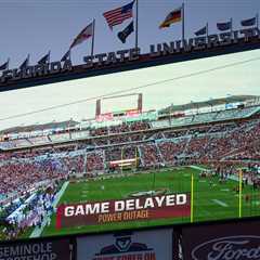 Florida State-SMU game left in chaos after power outage leads to nearly two-hour delay