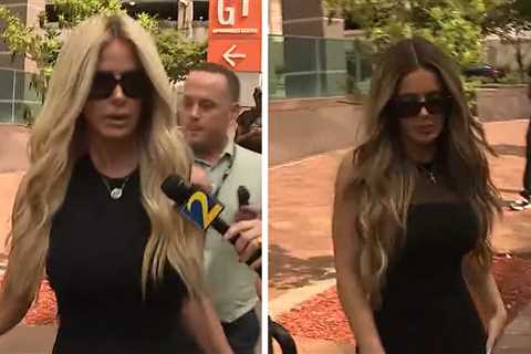 Kim Zolciak & Brielle Biermann Mum After Leaving Kroy Jr.'s Sexual Battery Hearing