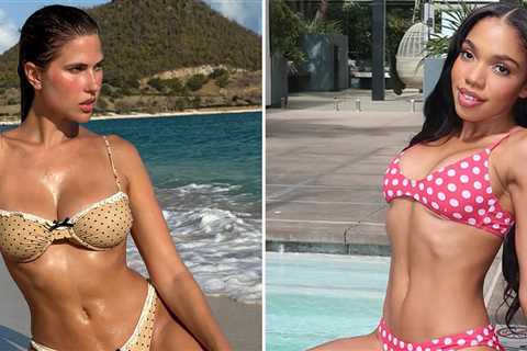 See the Sexy Celebs Looking Pretty in Polka Dot Bikinis