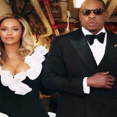 Beyoncé Wore a Custom Black and White Ruffled Rowen Rose Bodysuit and Daccori Platforms to the..